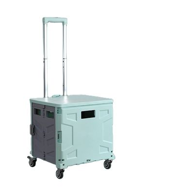 Qualität  Modern AU CAT Folding Trolley Grocery Serving Cart Rolling Portable Shopping Cart with 4 Wheels Luggage Rotating Mobile Travel usine