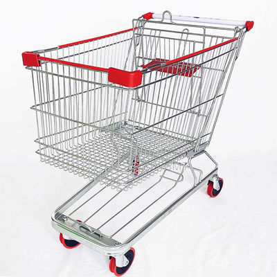 Folding Durable German Style 150L Metal Grocery Cart Supermarket Carts On Sale
